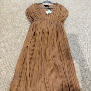 Hatch Rosewood Pleated Maxi Dress